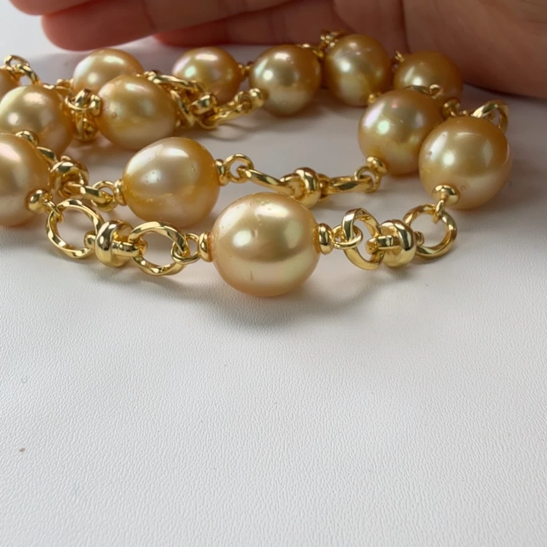 海水珍珠颈饰银S925镶嵌