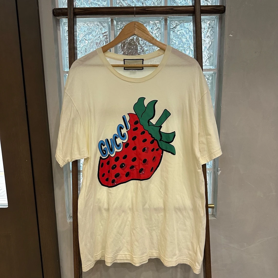 95新 GUCCI/古驰 草莓印花短袖