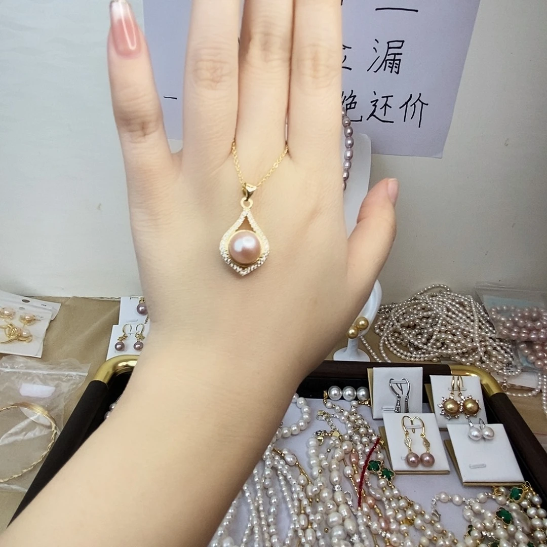 颈饰淡水珍珠合金