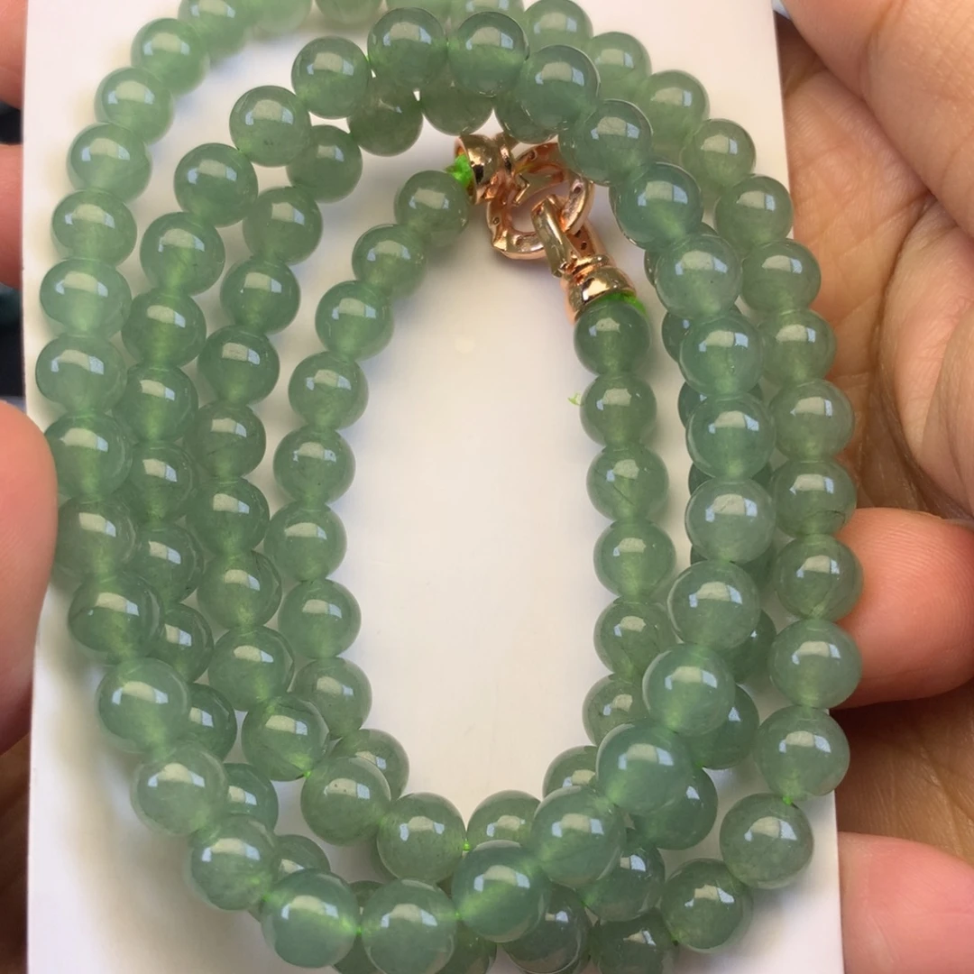 翡翠未镶嵌颈饰天然缅甸翡翠A货卡6.4