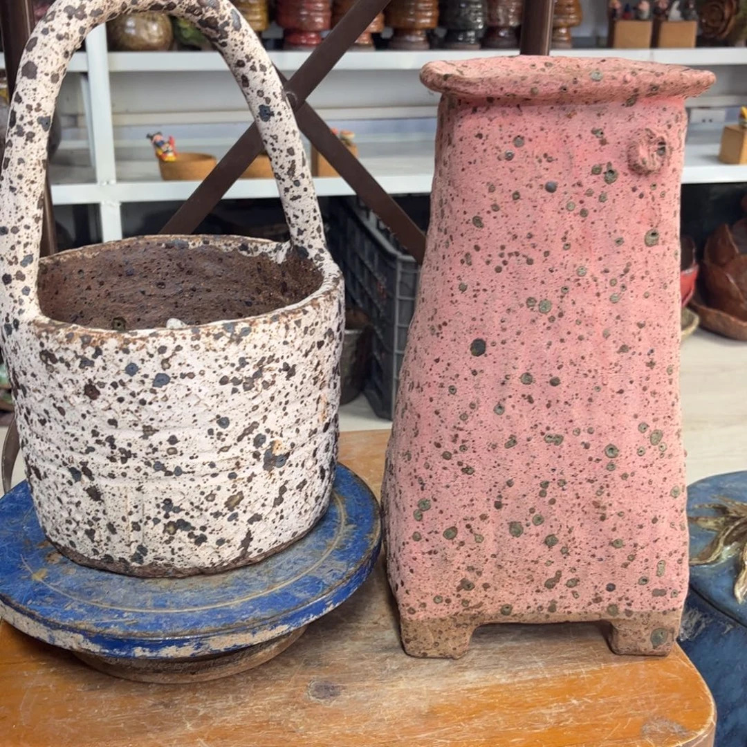 天****泥塑古镇炻陶花盆