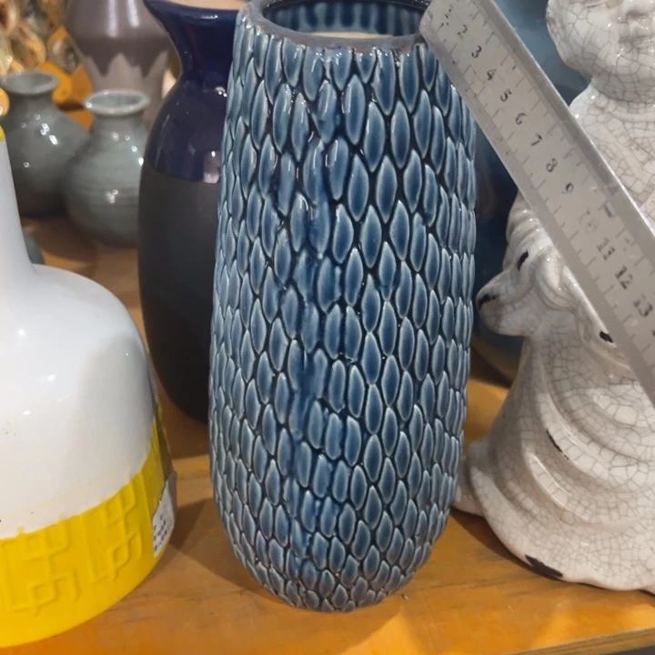 陶瓷花瓶摆件外贸出口（微瑕）高28口7公分