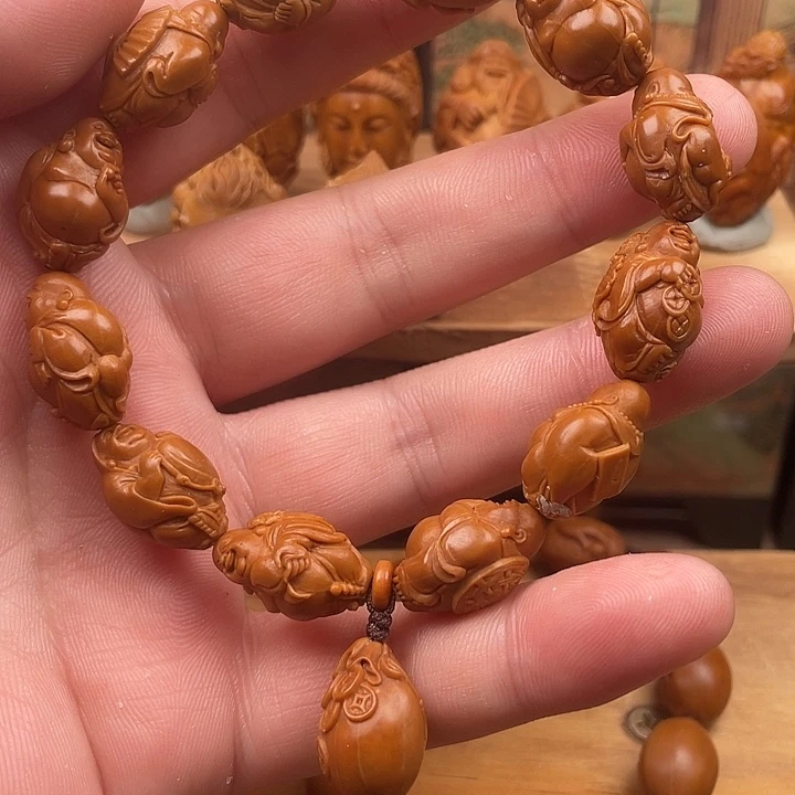 手串/手链橄榄核青山核雕整身小米勒