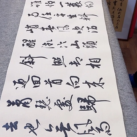 扇子宁**滥定风波行书作品