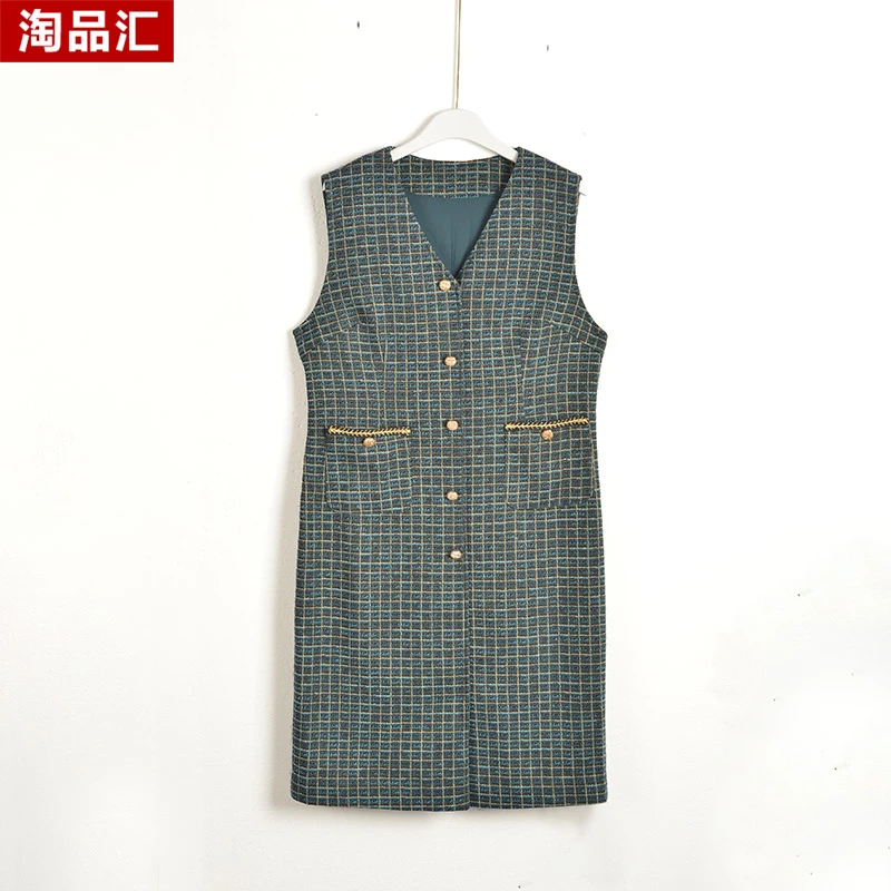 GPE3【专柜捡漏】中高端时尚女装DQB-连衣裙9097-绿石英