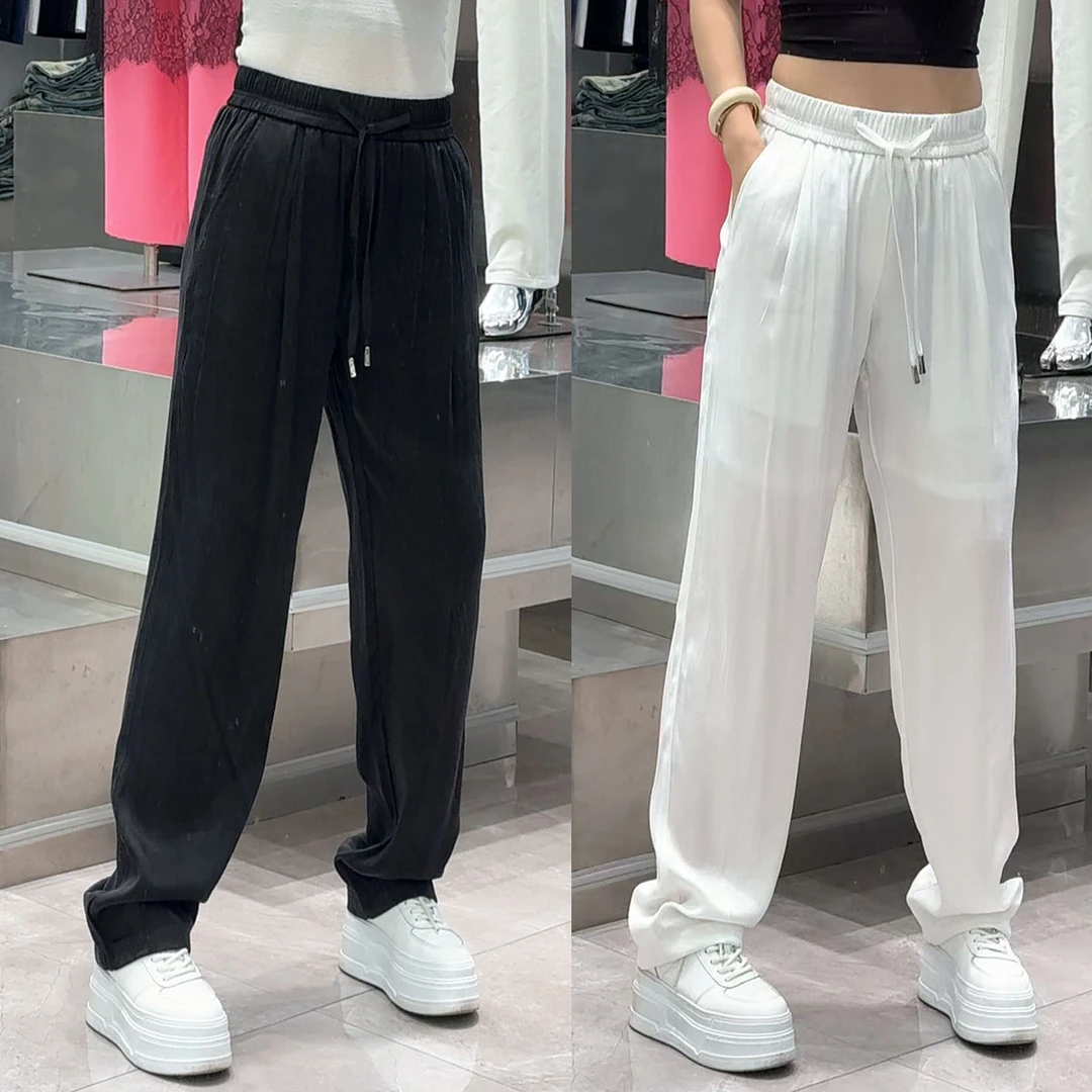 【华尔街名品】2025夏新款休闲百搭时尚宽松男士运动直筒裤-8737