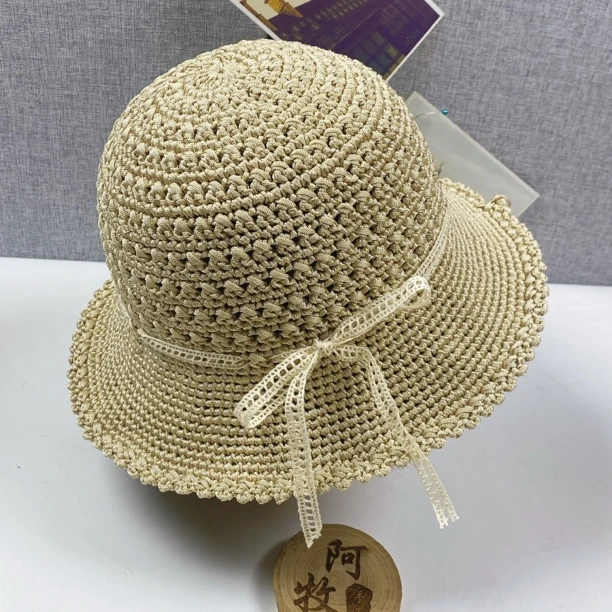 夏凉帽装饰丝带点点纱 钩帽子玩偶定型条手工编织珍珠配件