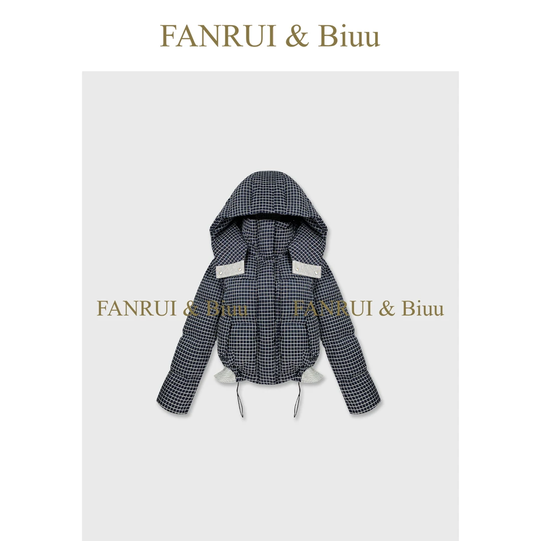 FANRUI/泛芮「璇玑映雪」白鸭绒保暖加厚冲锋衣羽绒服外套B18834