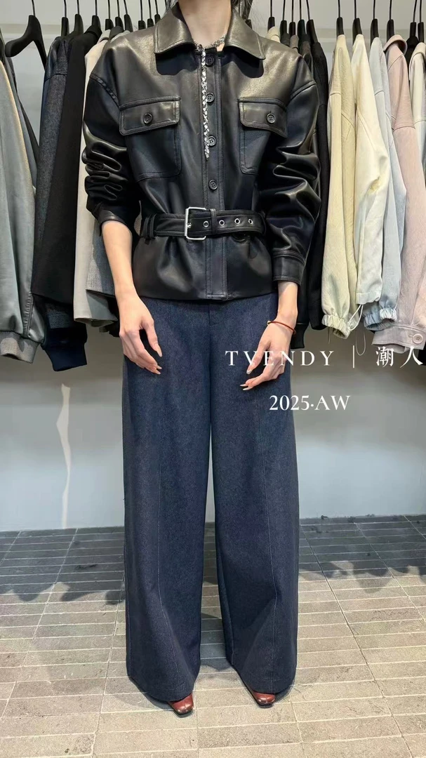 超酷的皮衣宋佳同款