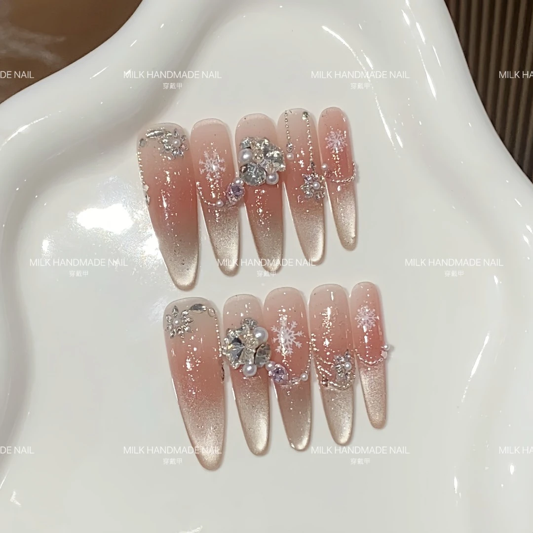 编号【86】细狗尖显白纯手工穿戴甲