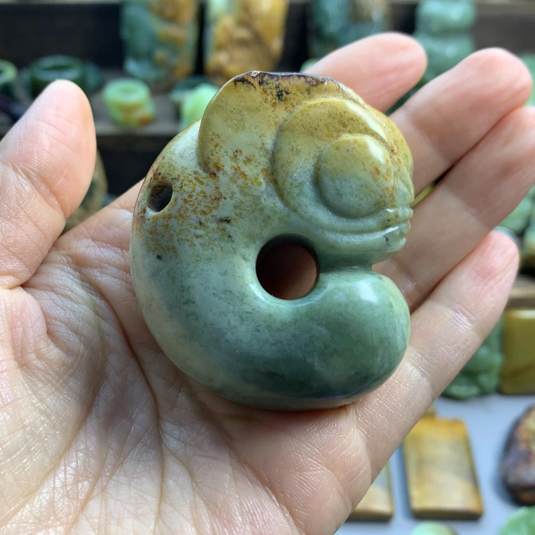 岫岩河磨玉（透闪石质玉）未镶嵌珠宝奇石