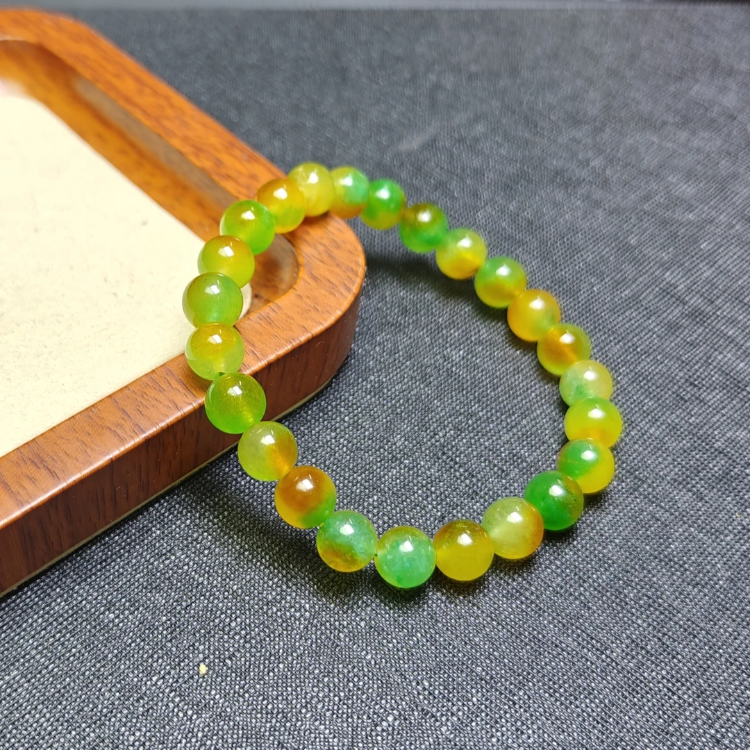 [停业清货]冰黄绿色8m手串--318-多样性发一