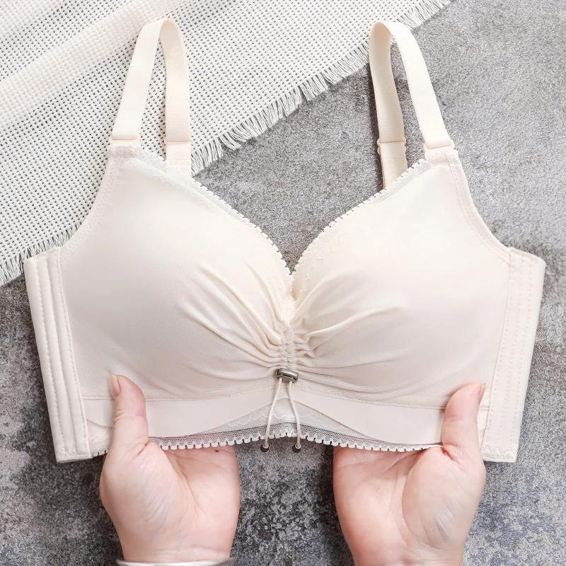 内衣女2025新款网红爆款小胸聚拢型平胸加厚6cm超厚不空杯文胸罩