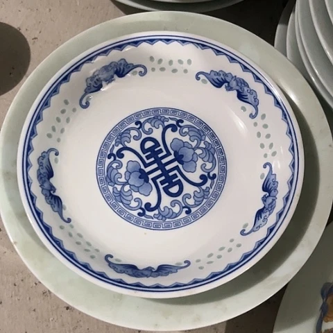陶瓷8寸深窝盘一个陶瓷陶瓷