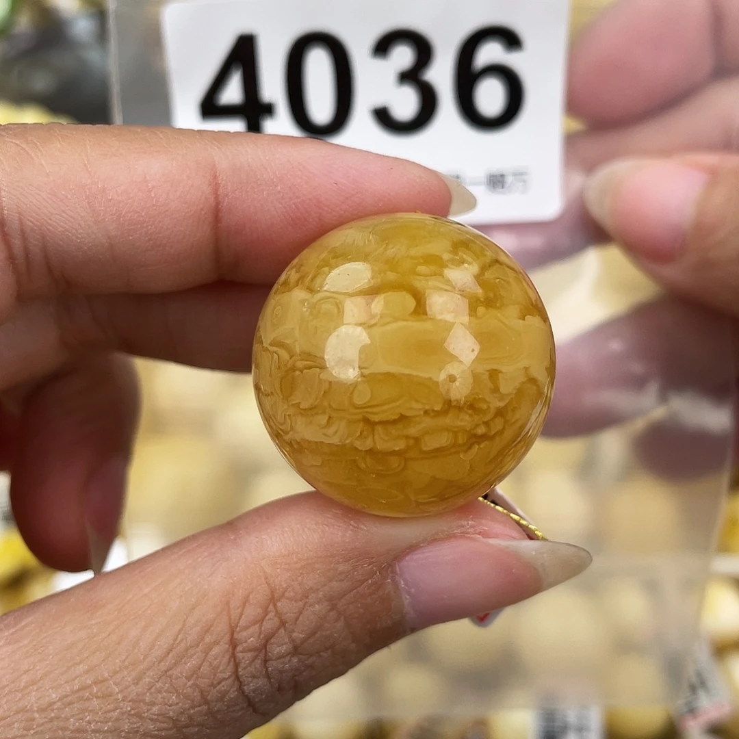 蜜蜡未镶嵌裸石26.7皮纹