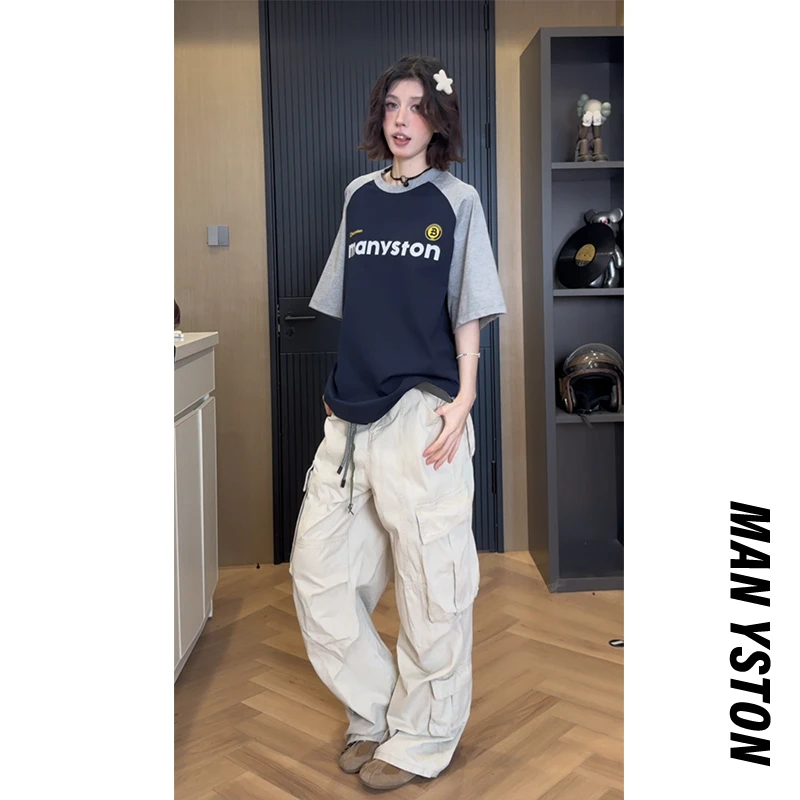 美式高街280g重磅印花时尚运动速干短袖男夏季高级感休闲百搭t恤