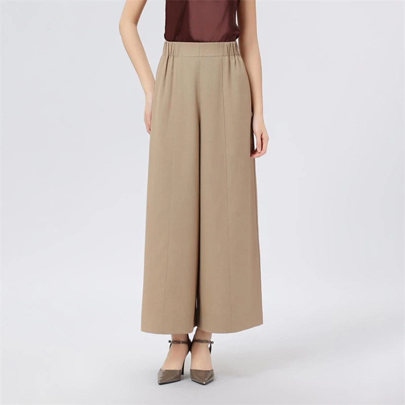 商城同款2025年春夏季新款百搭高腰宽松显瘦直筒阔腿休闲裤110014