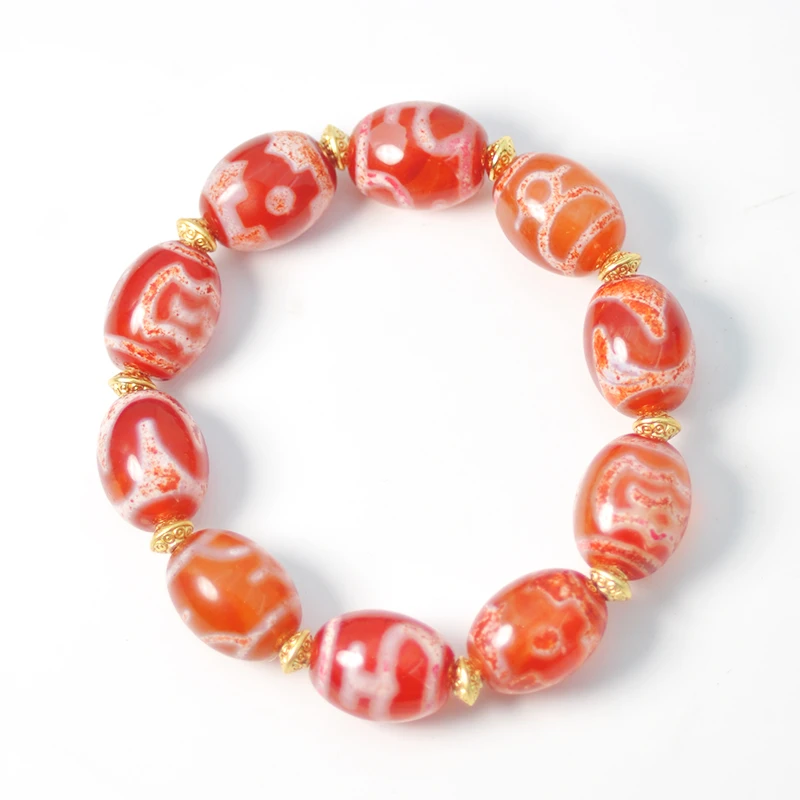 【凰世今传】尼泊尔回流雪域红虎虎宝瓶珠珠阵手串