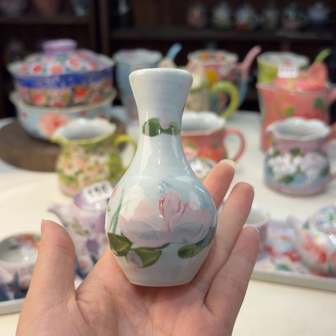 景德镇手绘高温釉下彩陶瓷茶具