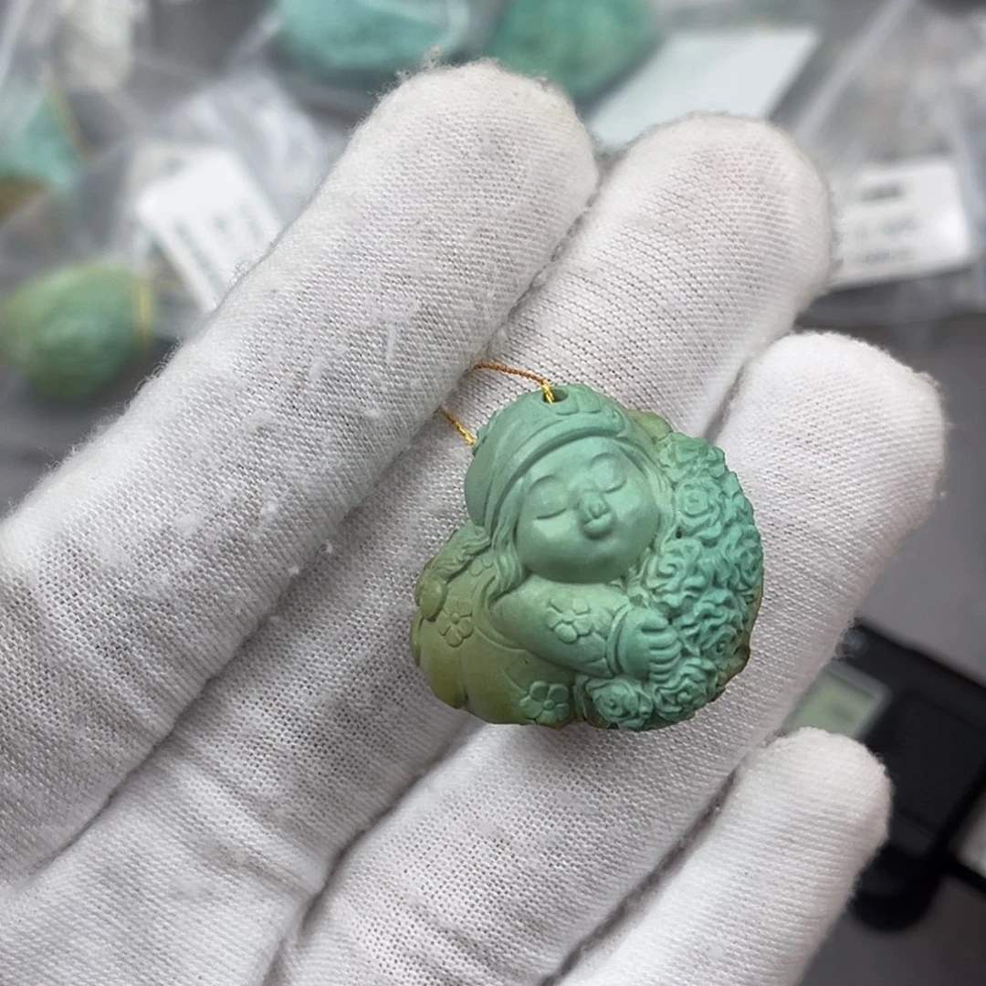 绿松石未镶嵌嘟嘟