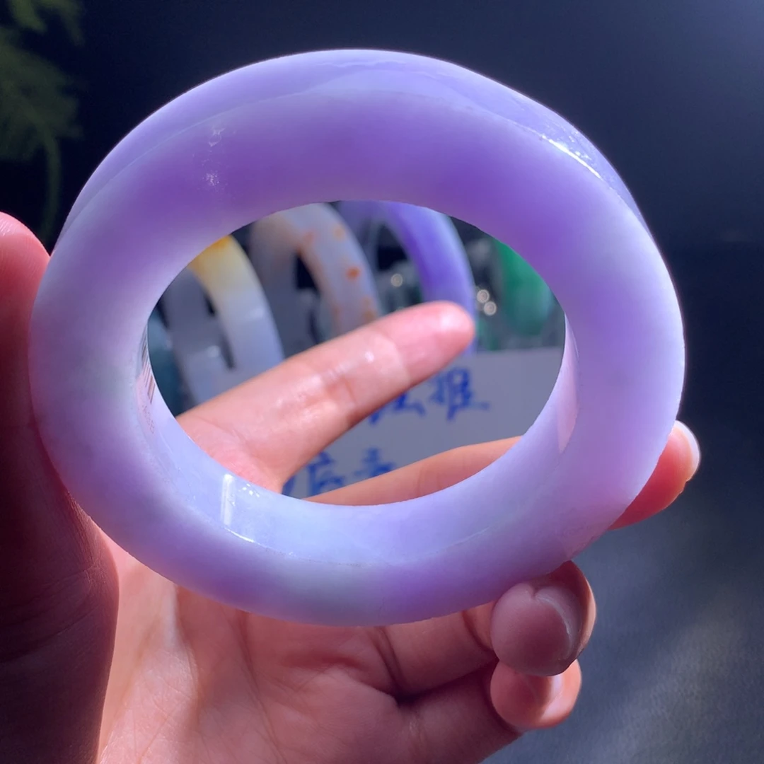 未镶嵌翡翠定制翡翠紫罗兰54-64微瑕