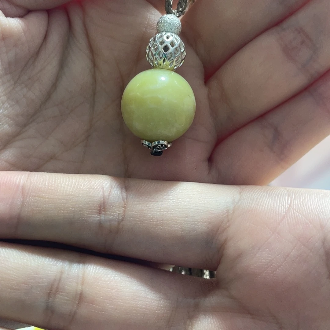 蛇纹石玉未镶嵌吊坠(赠链)