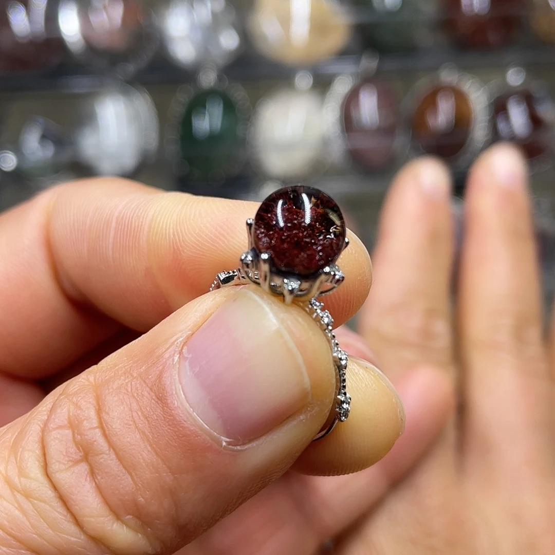 【闪购商品】水晶珠宝半成品银S925镶嵌戒指