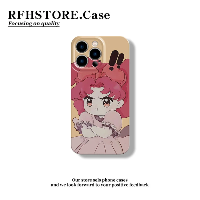 ZMGX可爱嘟嘟女孩适用iPhone16菲林手机壳华为P70vivoppo小米高级