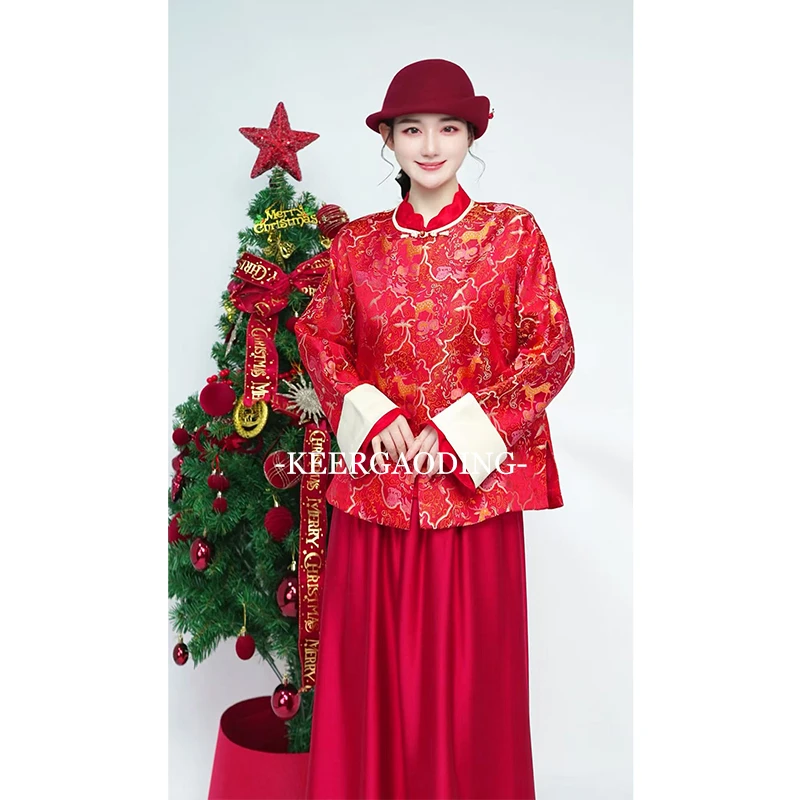 【可儿•高定】高端新中式国风设计师款桑蚕丝外套WQ-L5004