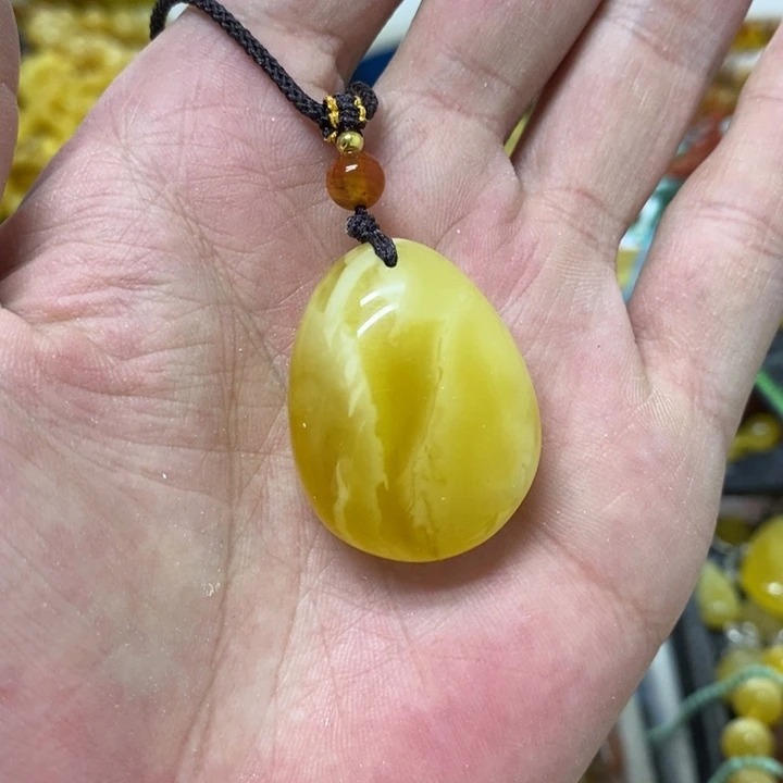 未镶嵌蜜蜡裸石吊坠