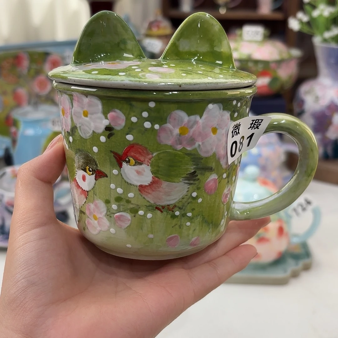 景德镇手绘高温釉下彩陶瓷茶具