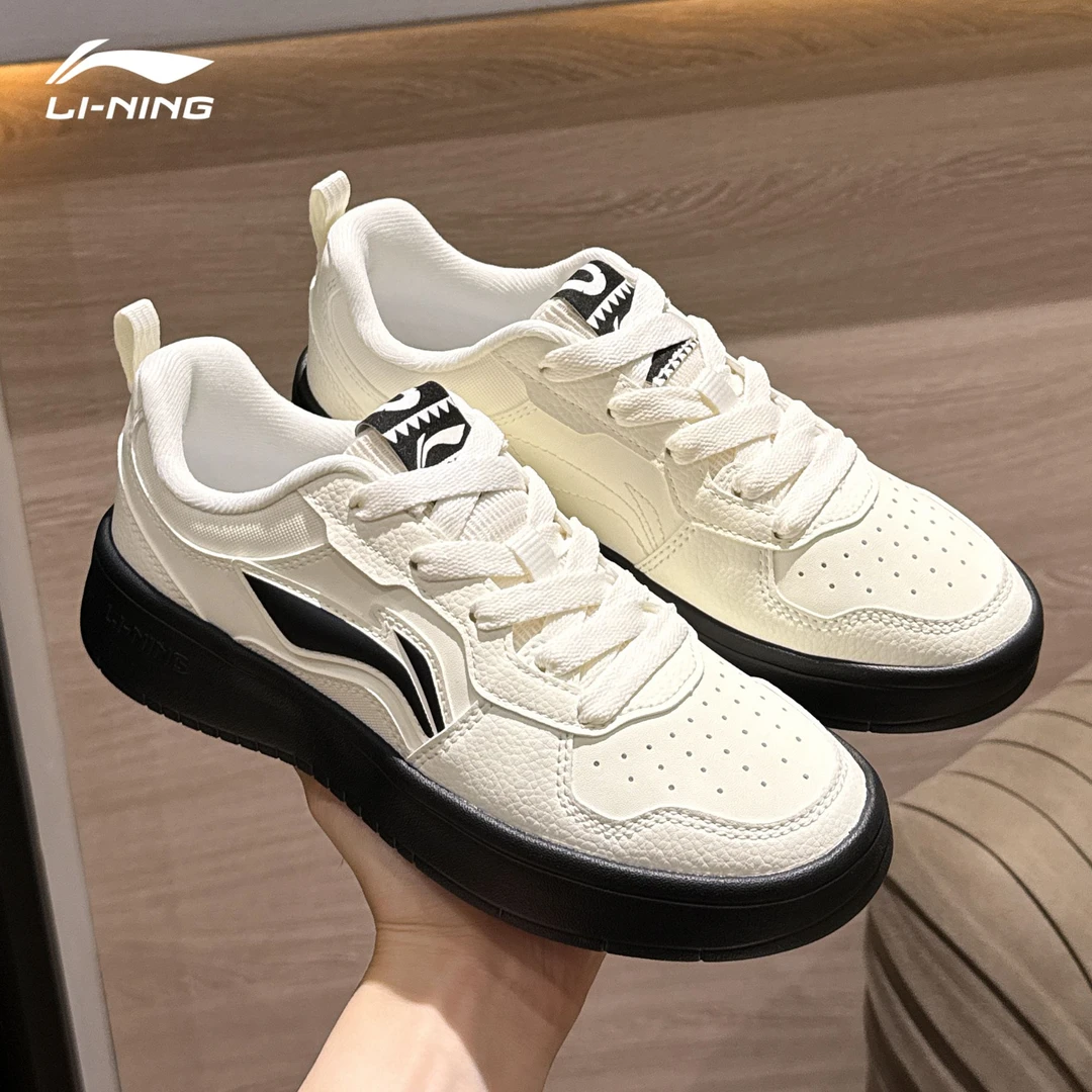 李宁初云板鞋女款鞋子夏季新款低帮运动鞋子女ins潮牌百搭休闲鞋