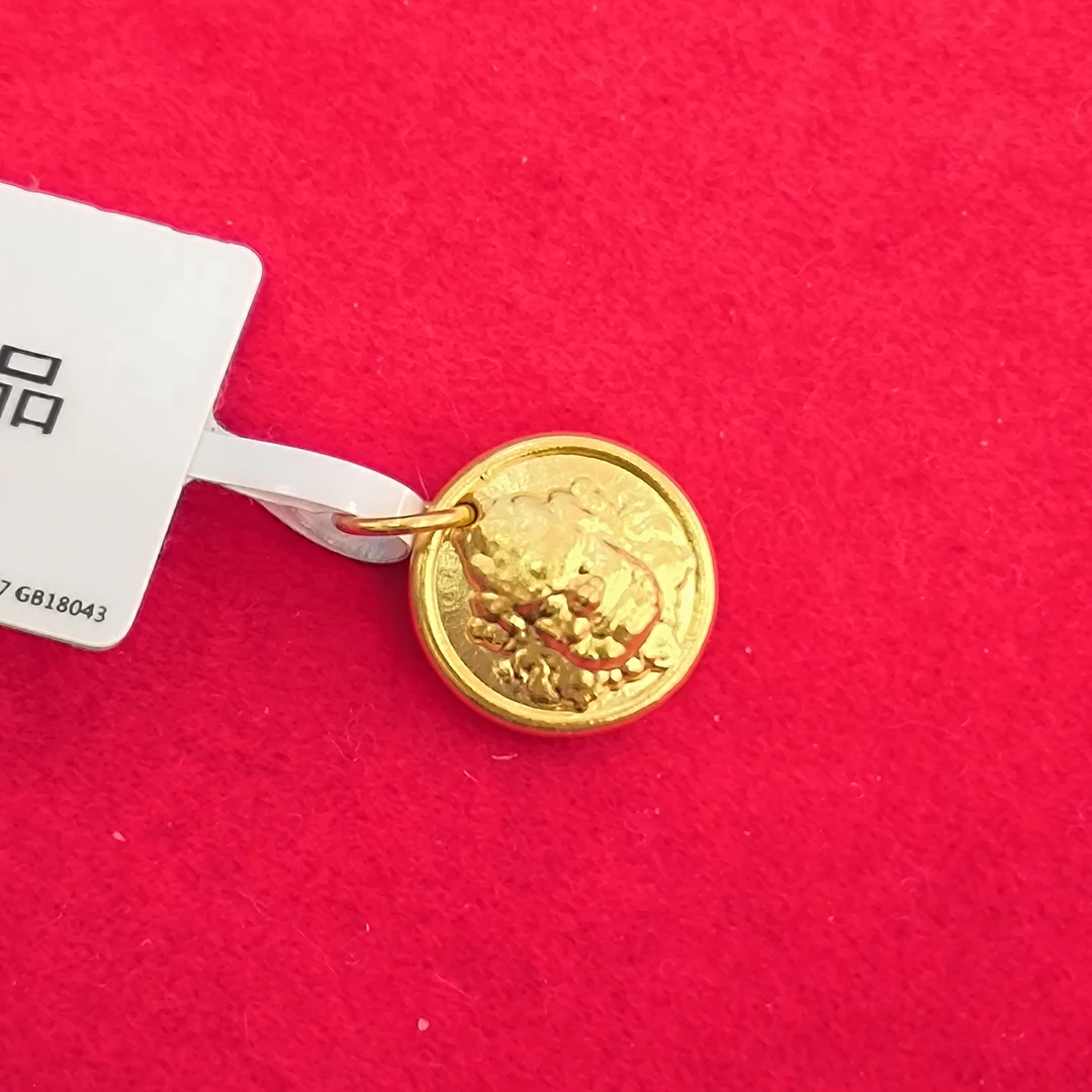 【思思专享】足金999 黄财财  GP  0.76 纳金添福