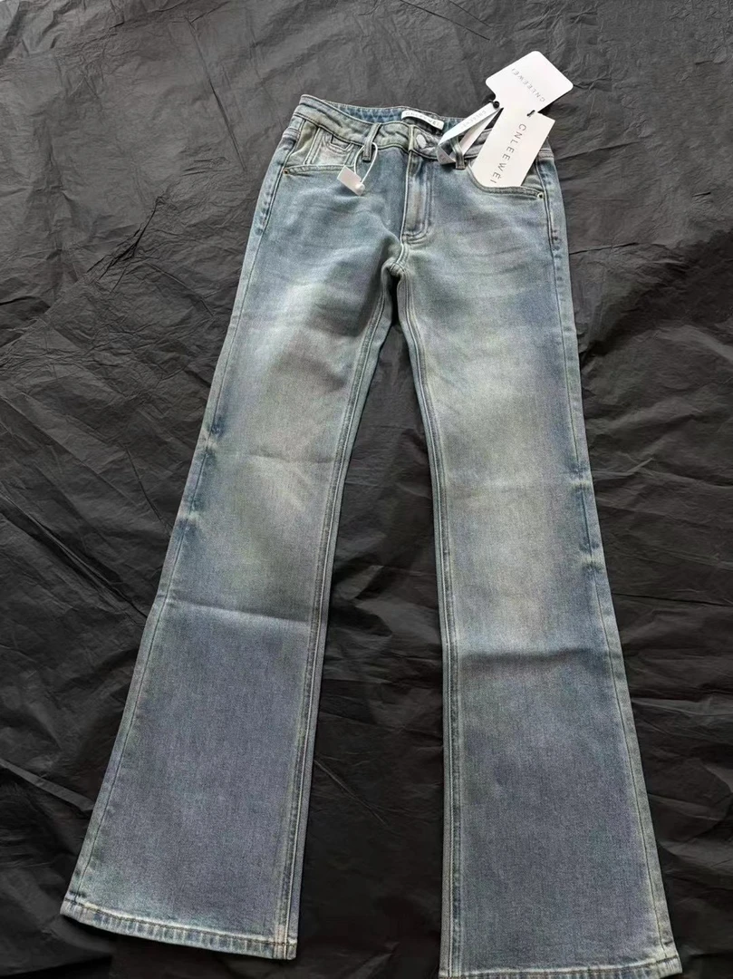 设计师款 复古喇叭牛仔裤 神裤