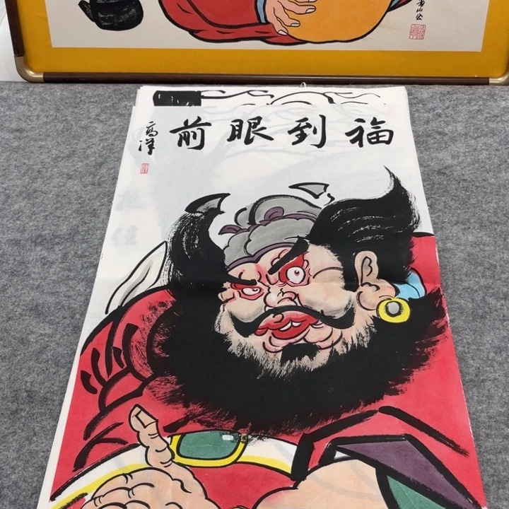国画手绘禅意画一物一拍