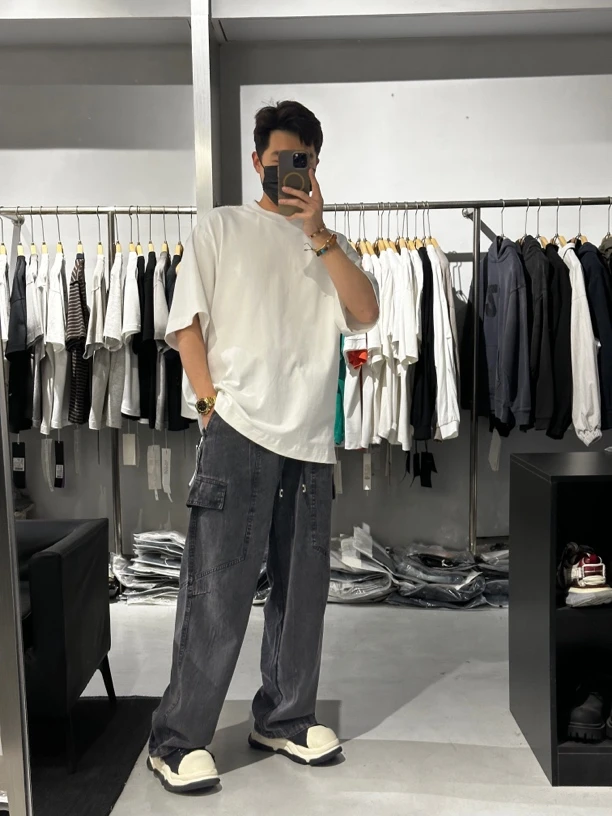 纯色经典潮流T恤休闲流苏青年短袖百搭半袖ins夏季圆领