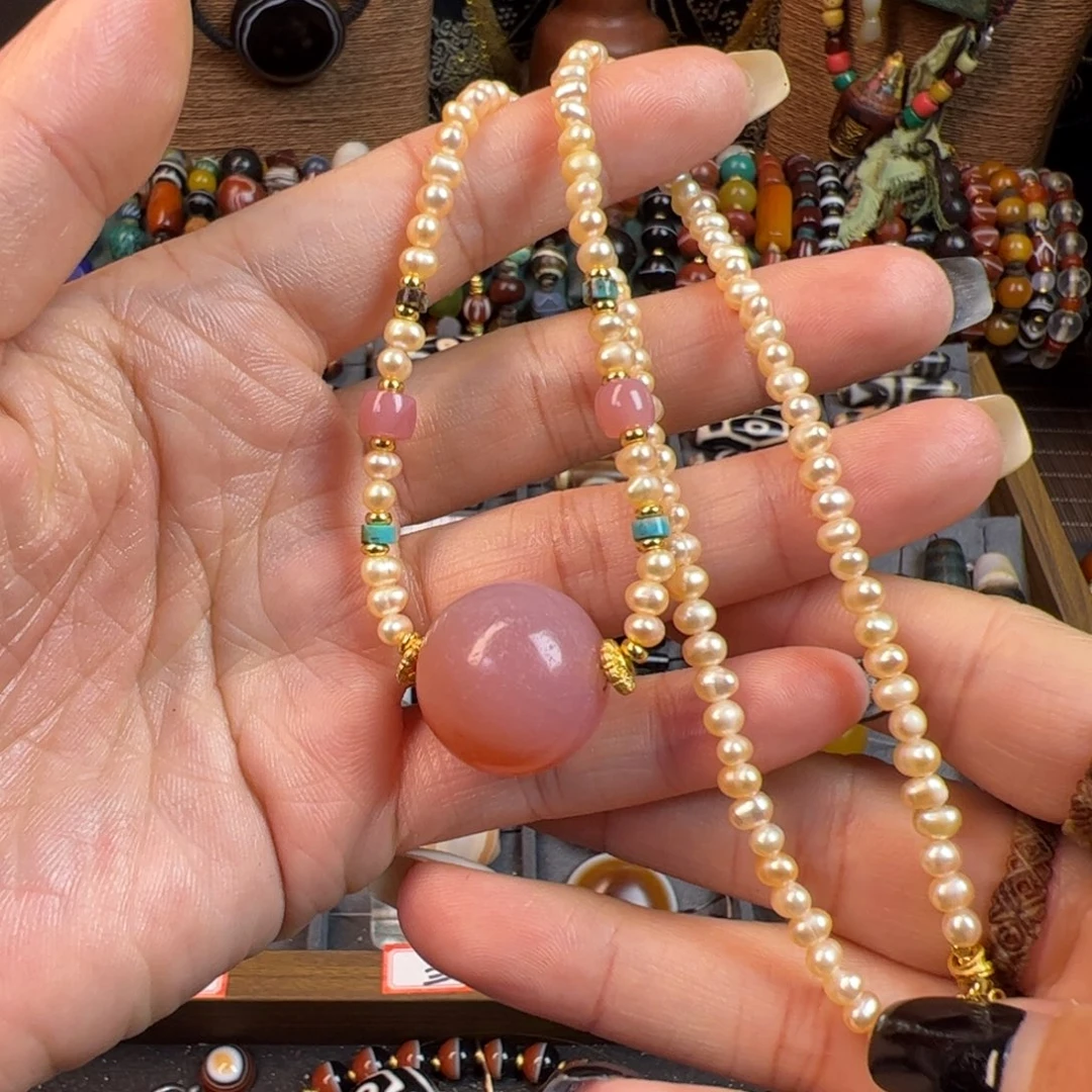 玛瑙/玉髓未镶嵌项链