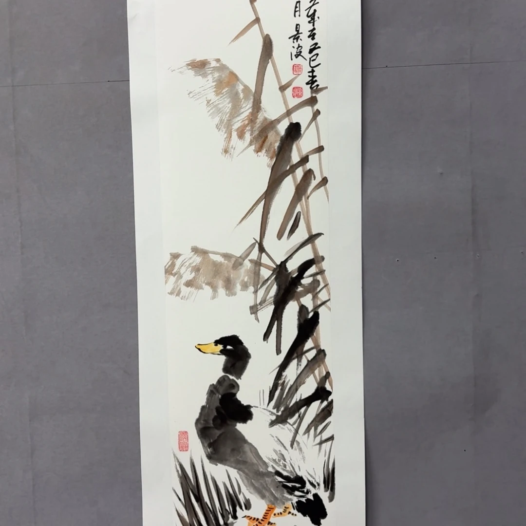 国画艺术家真人手绘