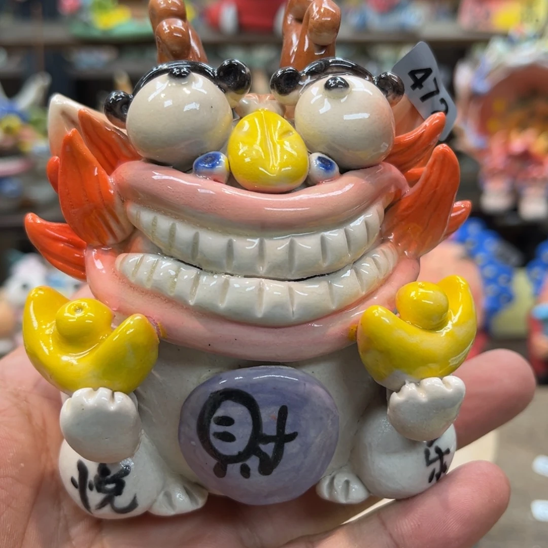 陶瓷纯手工抽象陶瓷摆件472