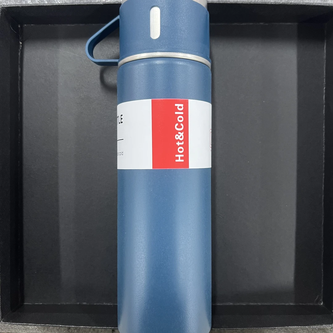 保温杯男款304不锈钢水杯蓝色