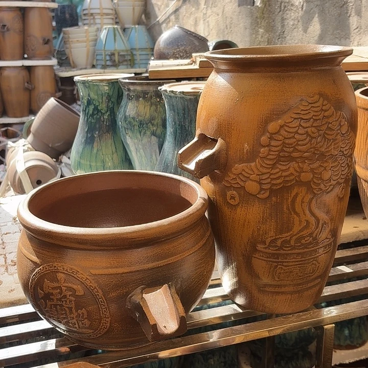 粗陶口径21/40，27/20进水口2.5厘米