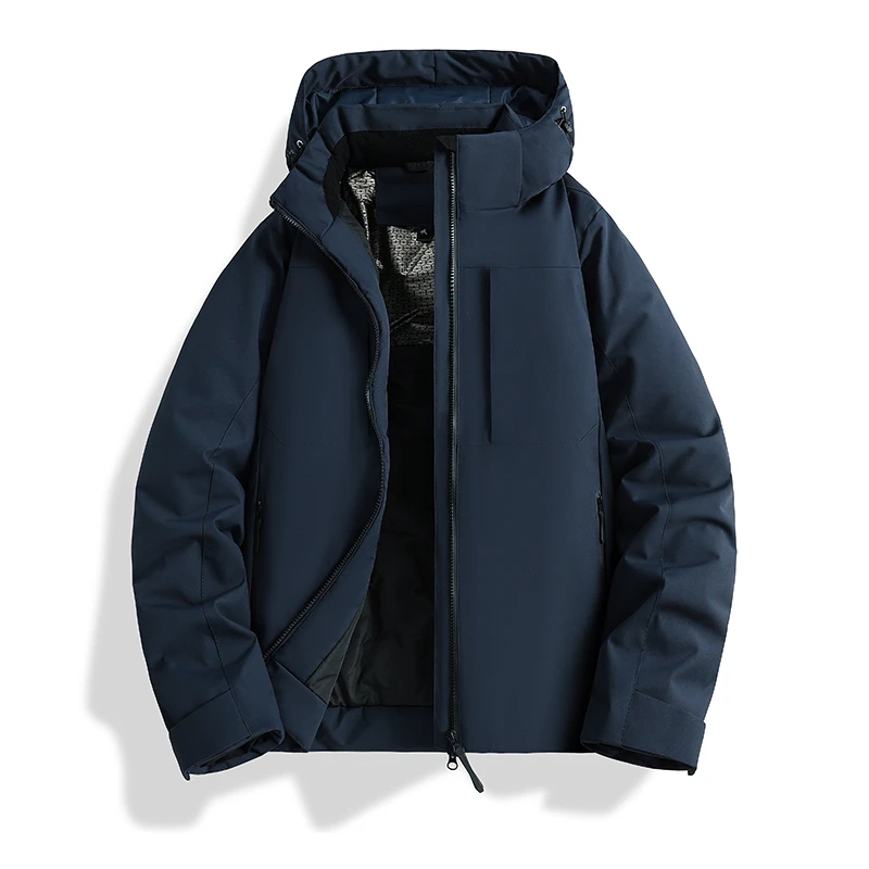 25年新款石墨烯户外保暖运动防水加绒连帽上衣外套  叶子