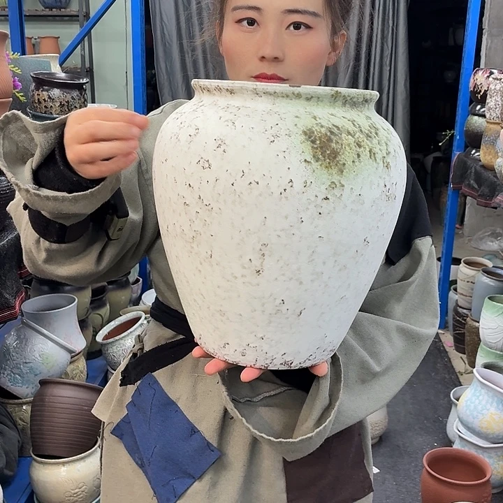 19×31 -粗陶花盆有孔-买买买