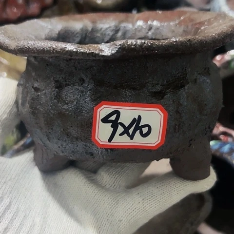 红陶粗陶花盆手工