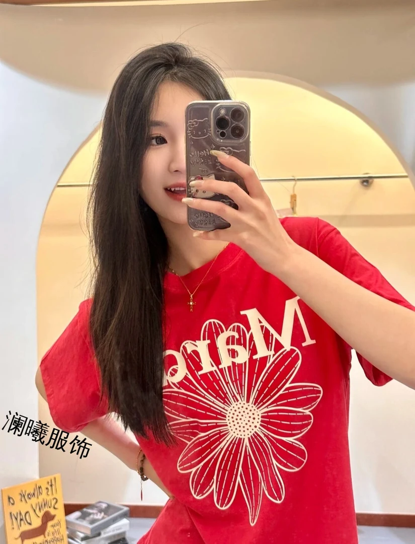 2025爆款耐磨吸汗100%纯棉字母印花T恤套装小卫衣女款时尚夏季