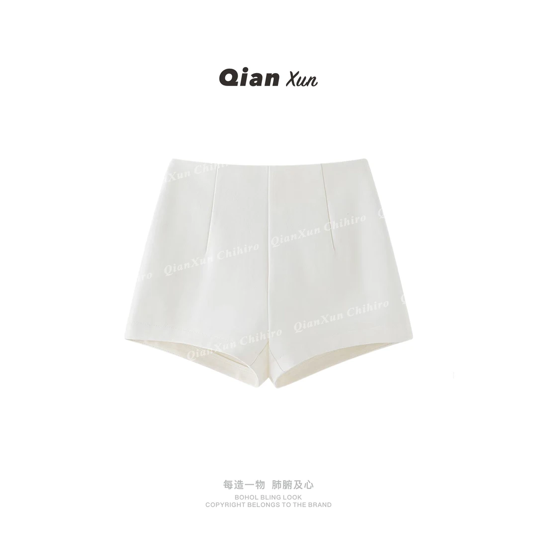 【千寻严选】热裤休闲气质减龄显瘦百搭纯色短裤Q4XXK2074A