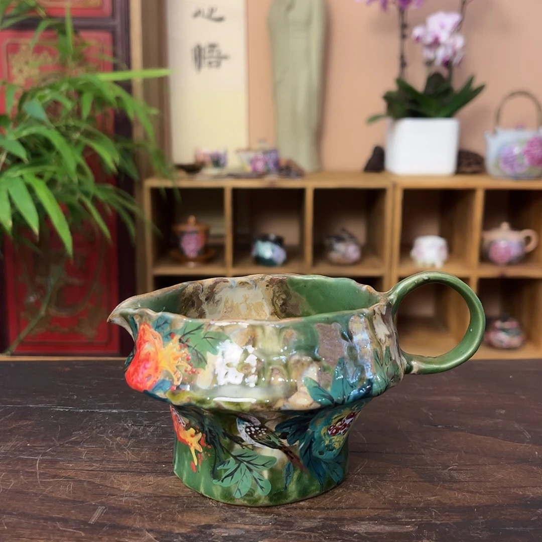 柴烧手工手绘陶瓷