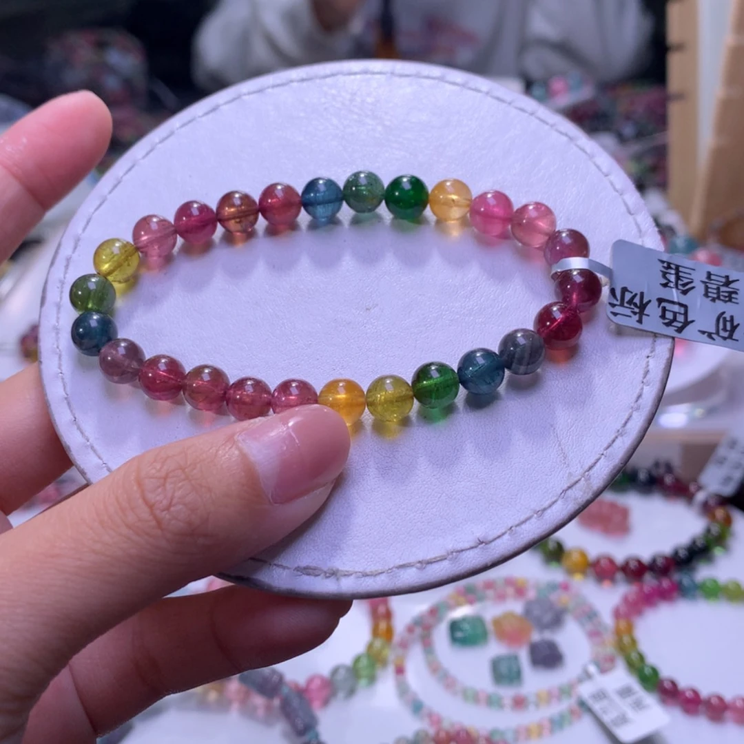 【闪购商品】未镶嵌手链碧玺7.3mm左右