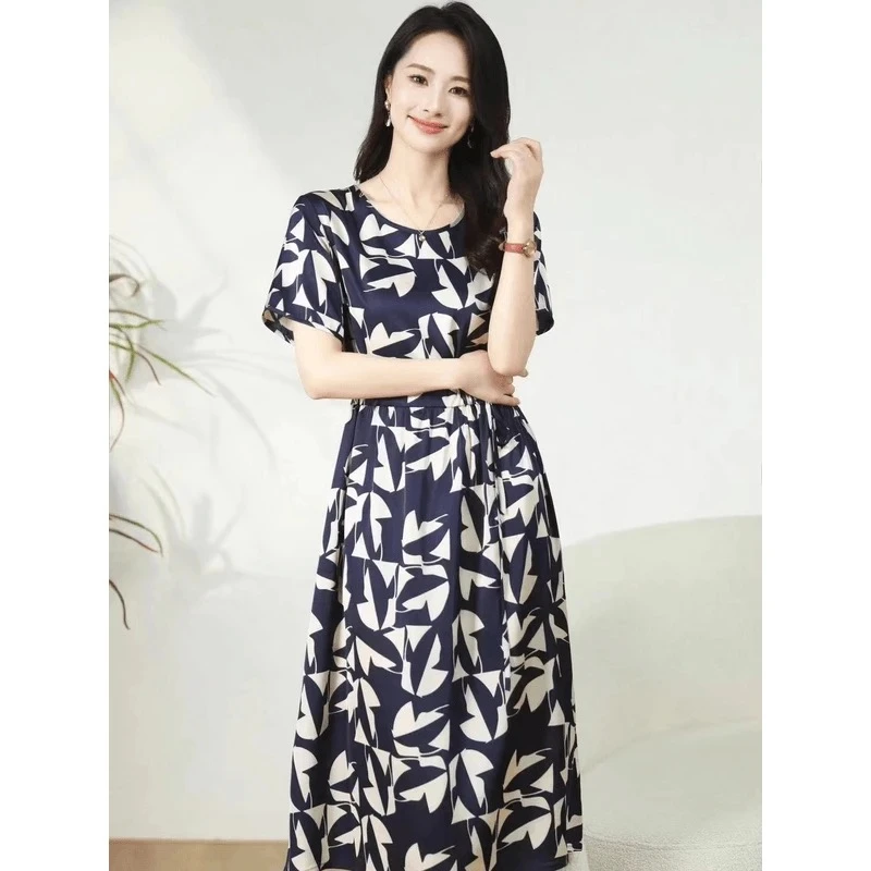 《春晓》小香风时尚修身夏季收腰女装休闲法式气质a字女装连衣裙