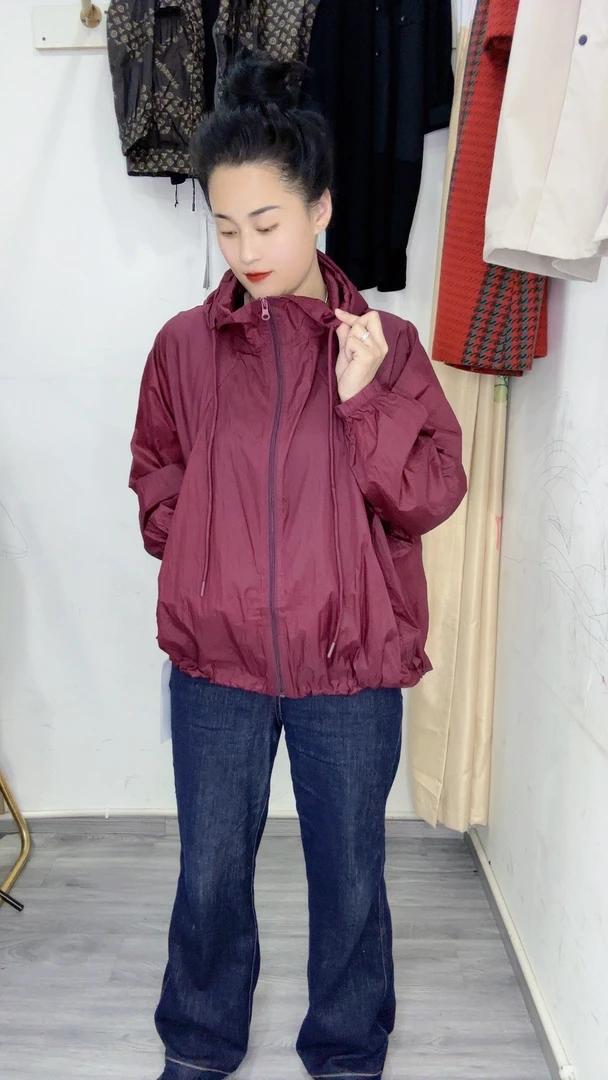 女郎新款防晒外套宽松短款998款